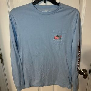 Vineyard Vines Oktoberfest Whale German beer long sleeve pocket T-shirt Mens S